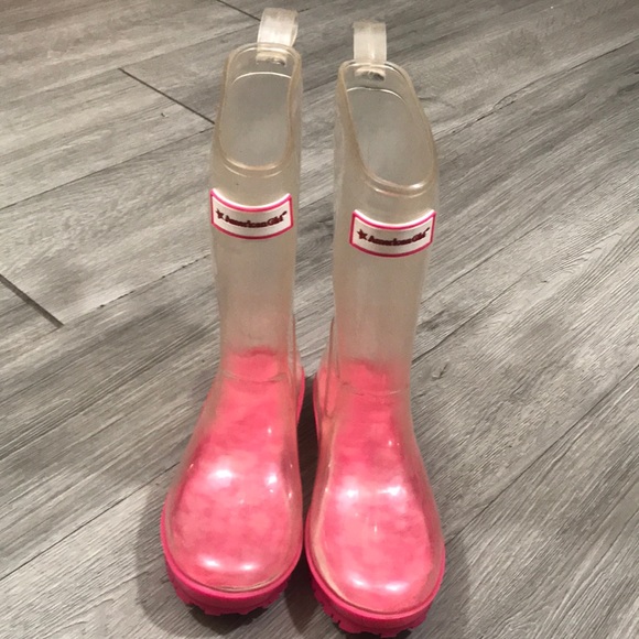 American Girl Shoes American Girl Wellie Wishers Peek A Boo Clear